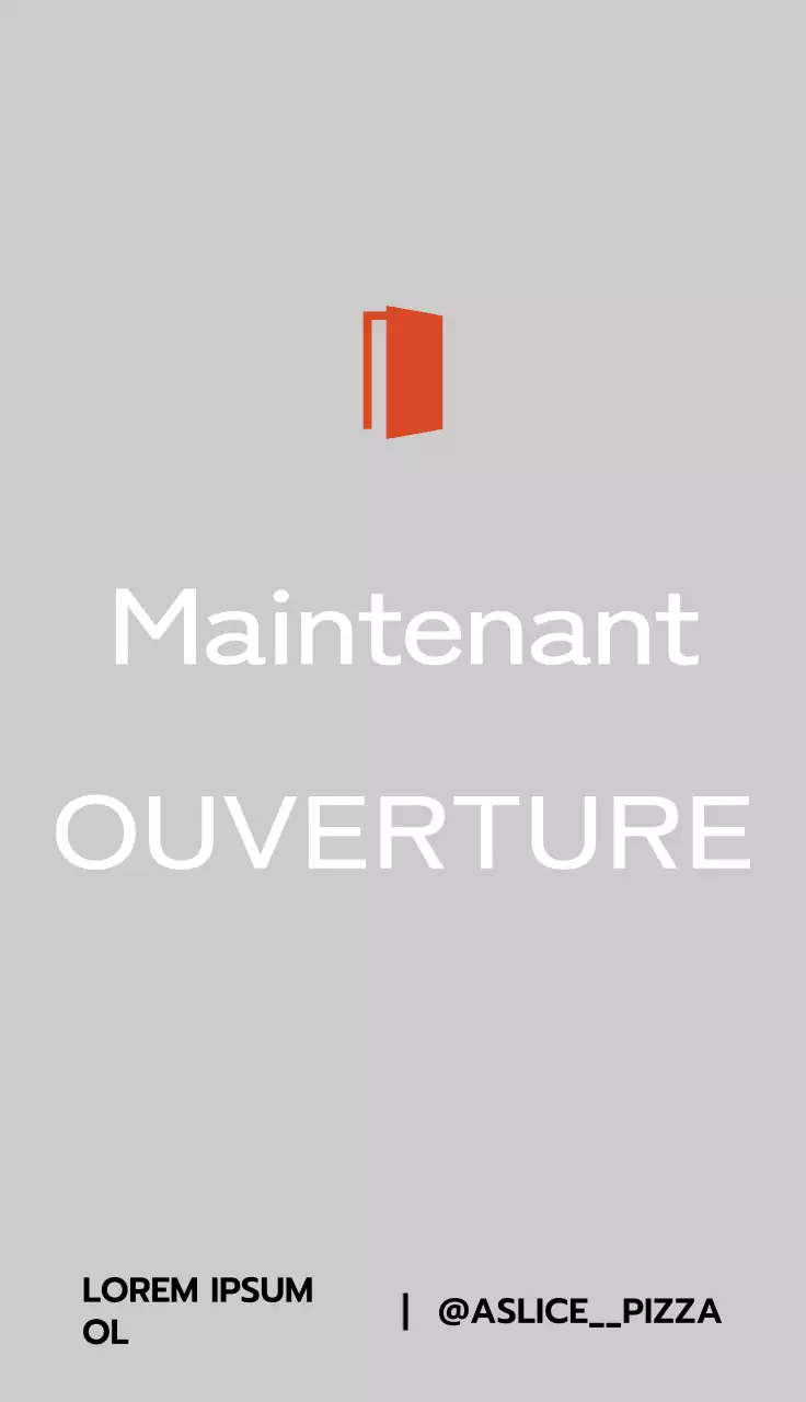 Promouvoir une pizzeria avec une illustration simple aux accents rouges