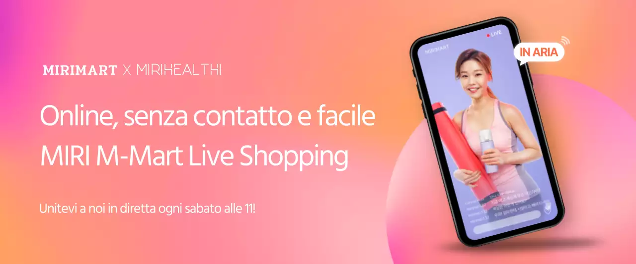 Concetto di live shopping online in rosso gradiente