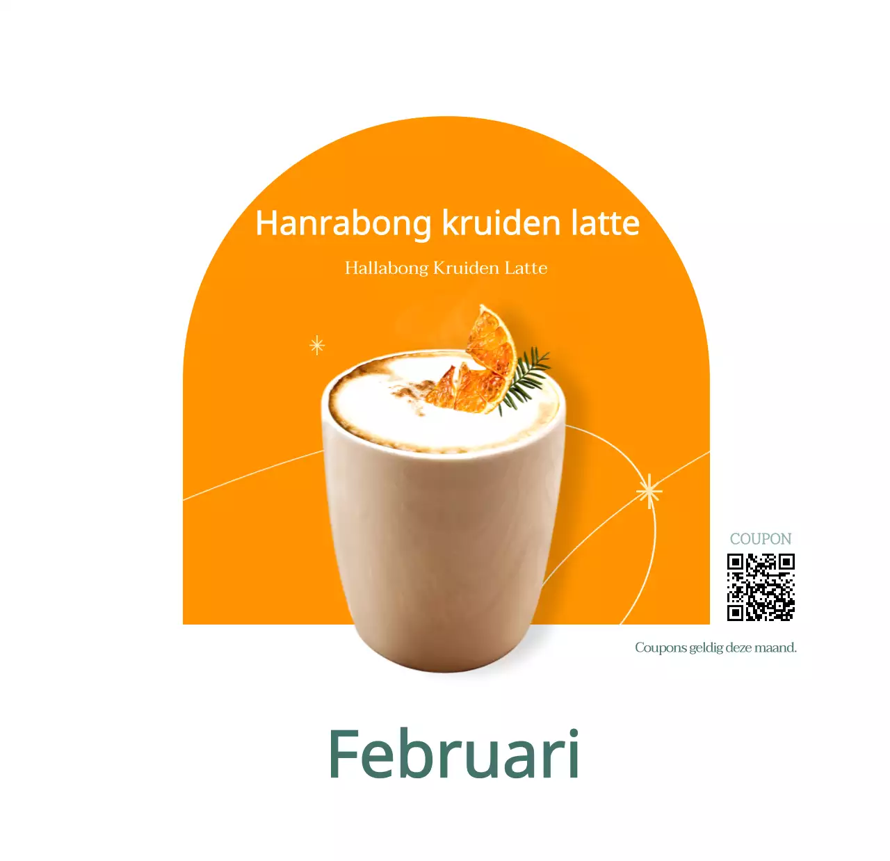 Cafékalender met aanbevelingen voor drankjes van de maand