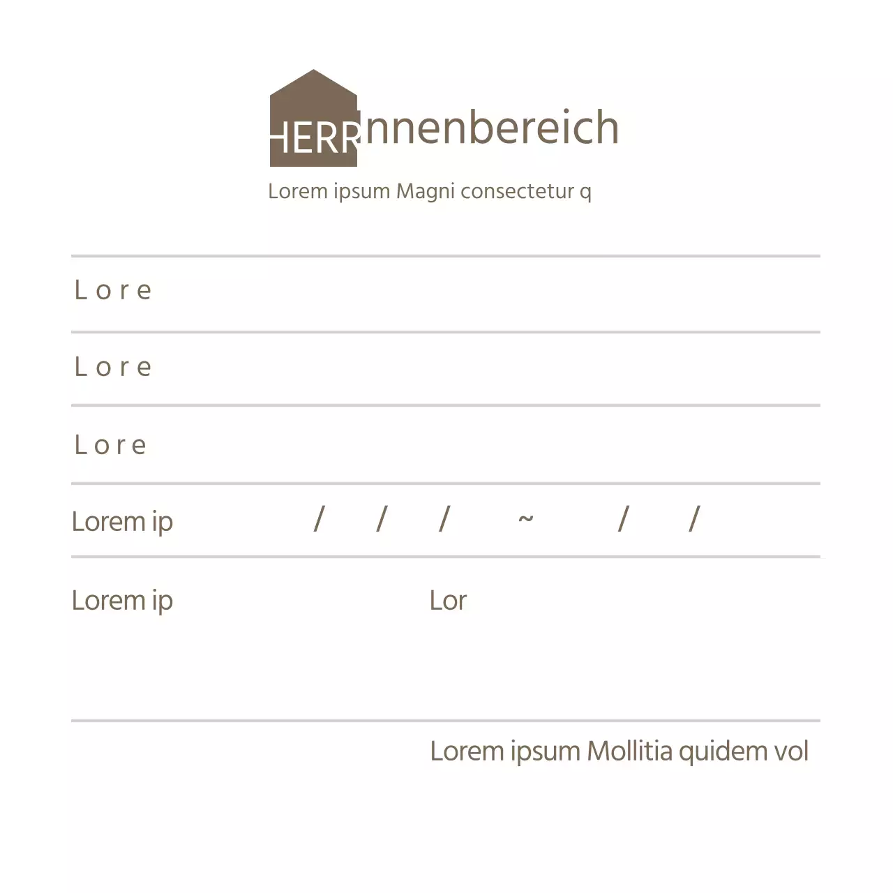 braune Ikone einfache innere Notizen