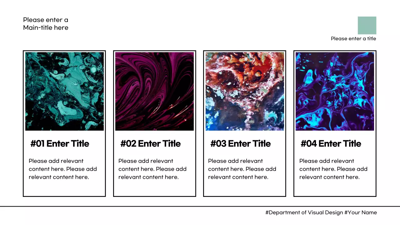 Mint Minimalist Design Course Presentation