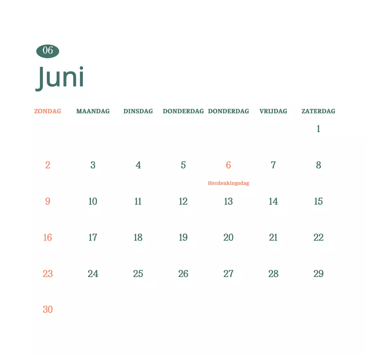 Cafékalender met aanbevelingen voor drankjes van de maand