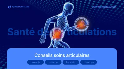 Informations médicales conjointes en bleu et rouge
