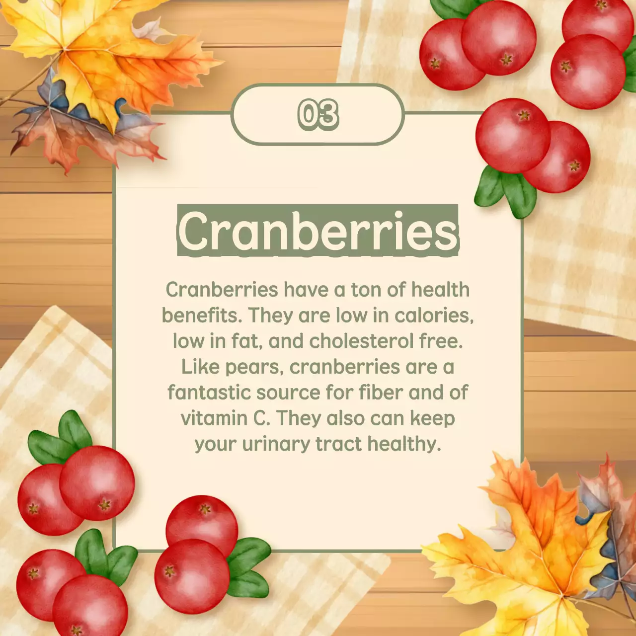 Beige Rustic Autumn Promotion Social Media Post