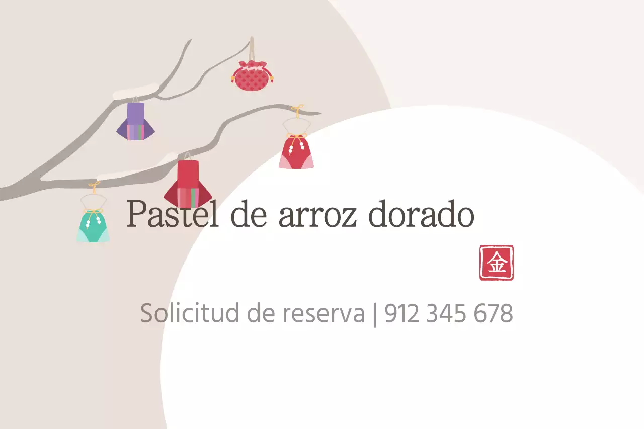 Pastel de arroz dorado