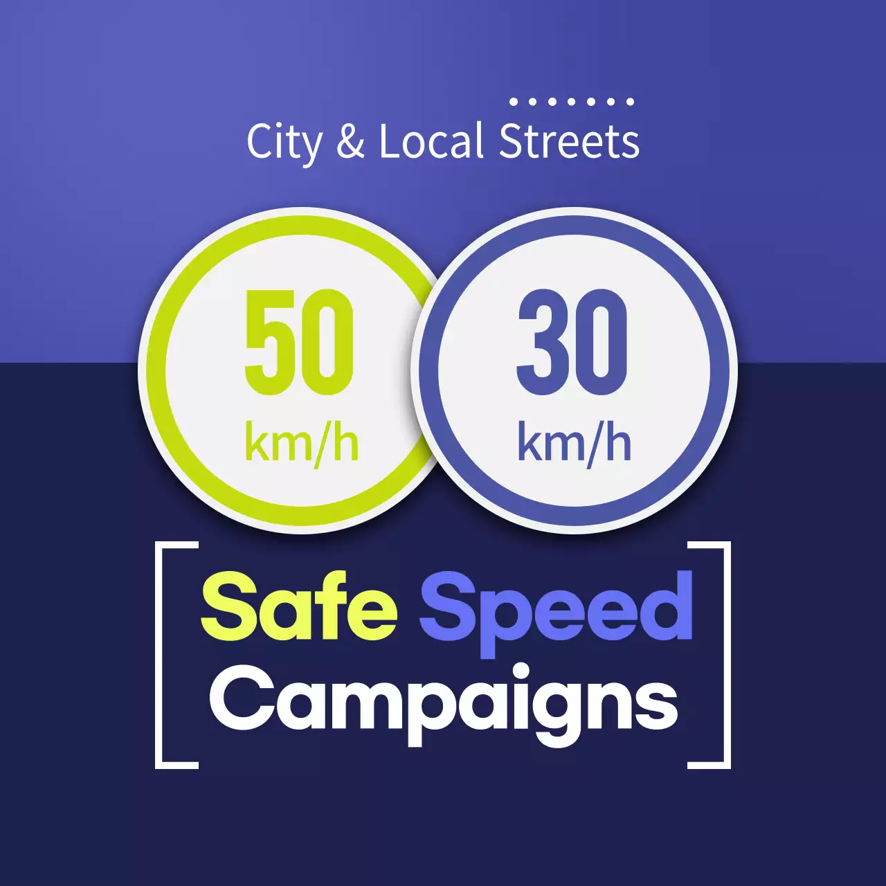 Blue Modern Safety Promotion Instagram Post