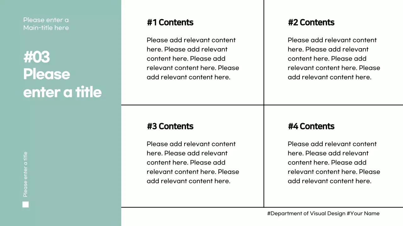 Mint Minimalist Design Course Presentation