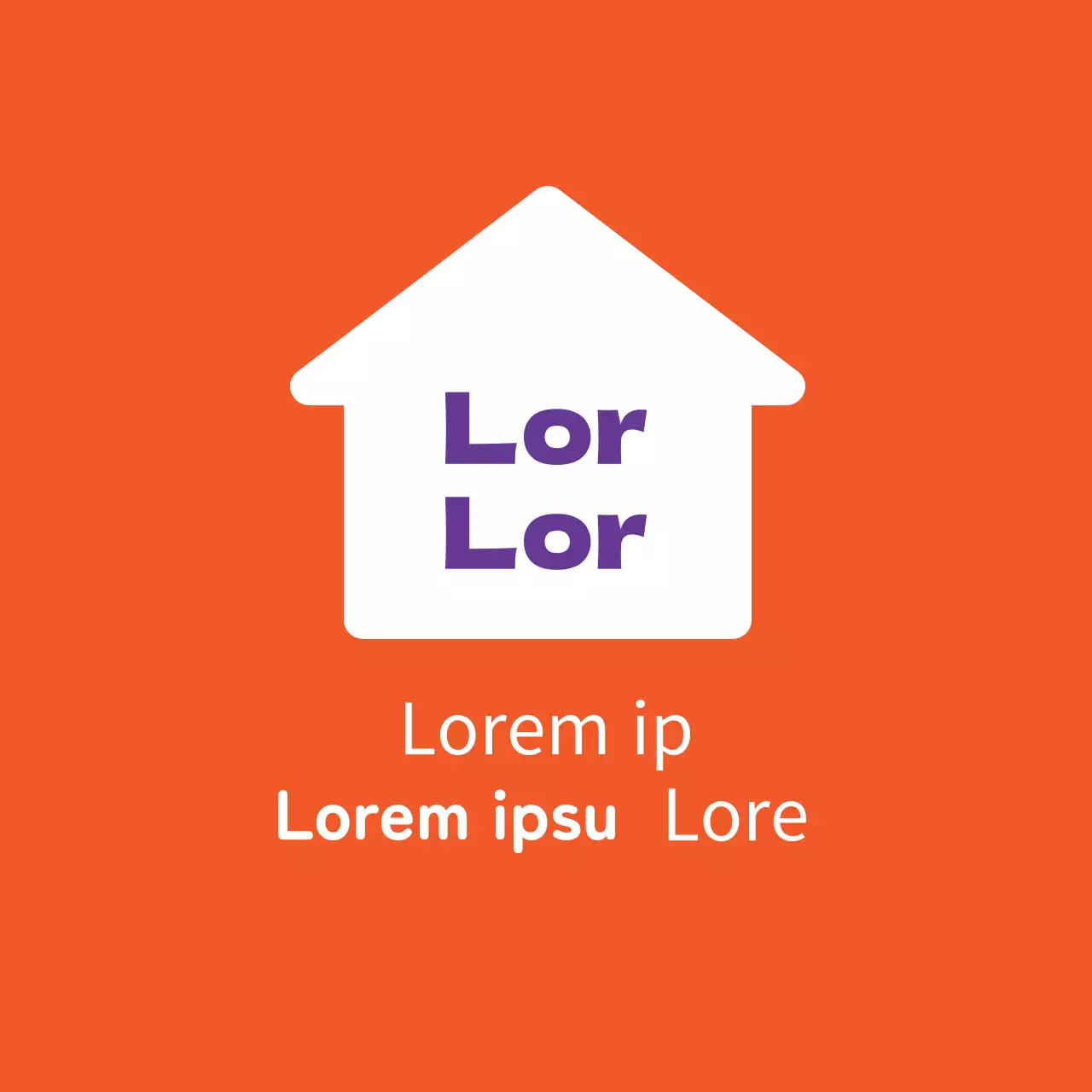 Naranja púrpura ilustración tienda etiqueta de embalaje