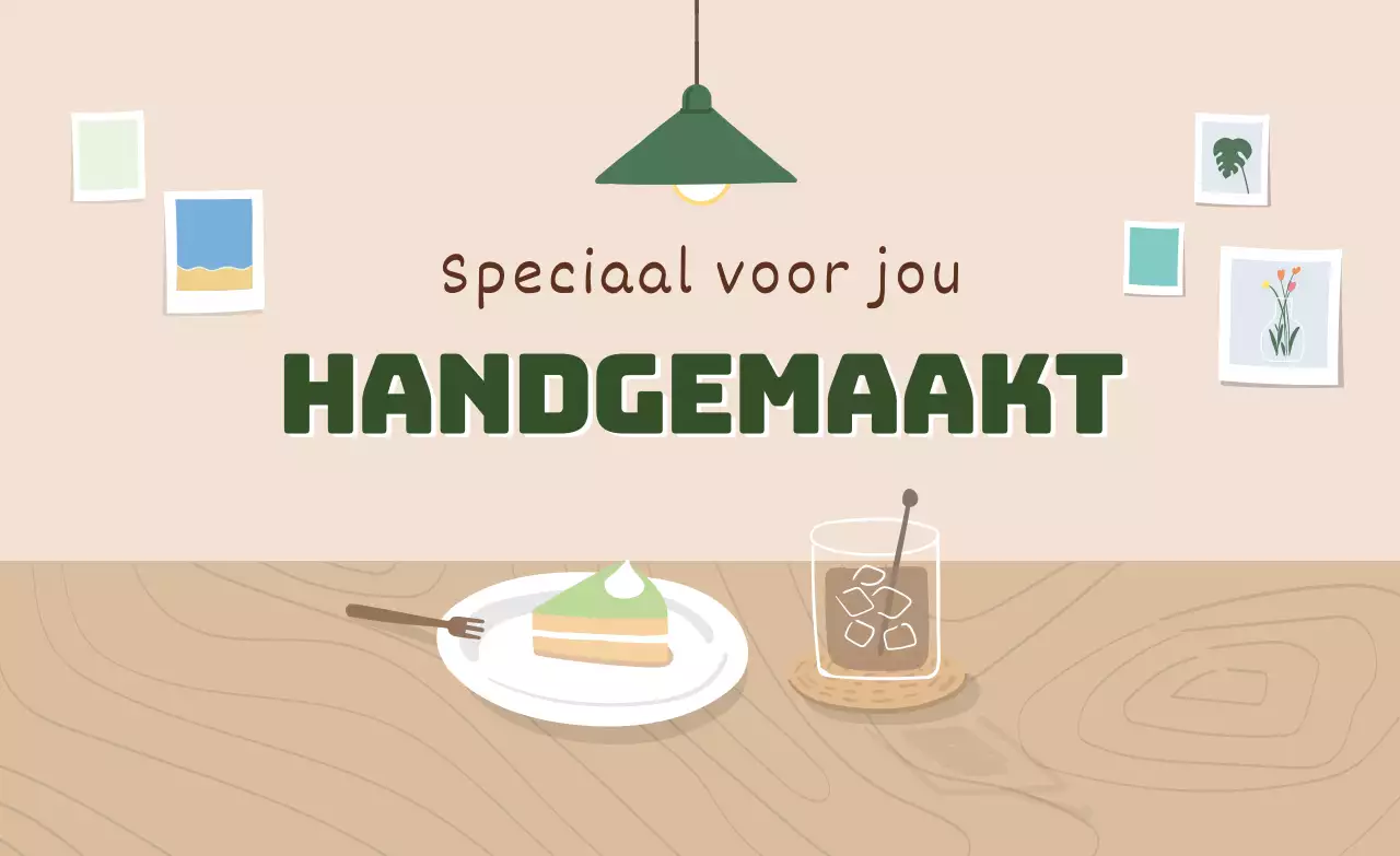 groen beige illustratie modern interieur home cafe evenement promotie