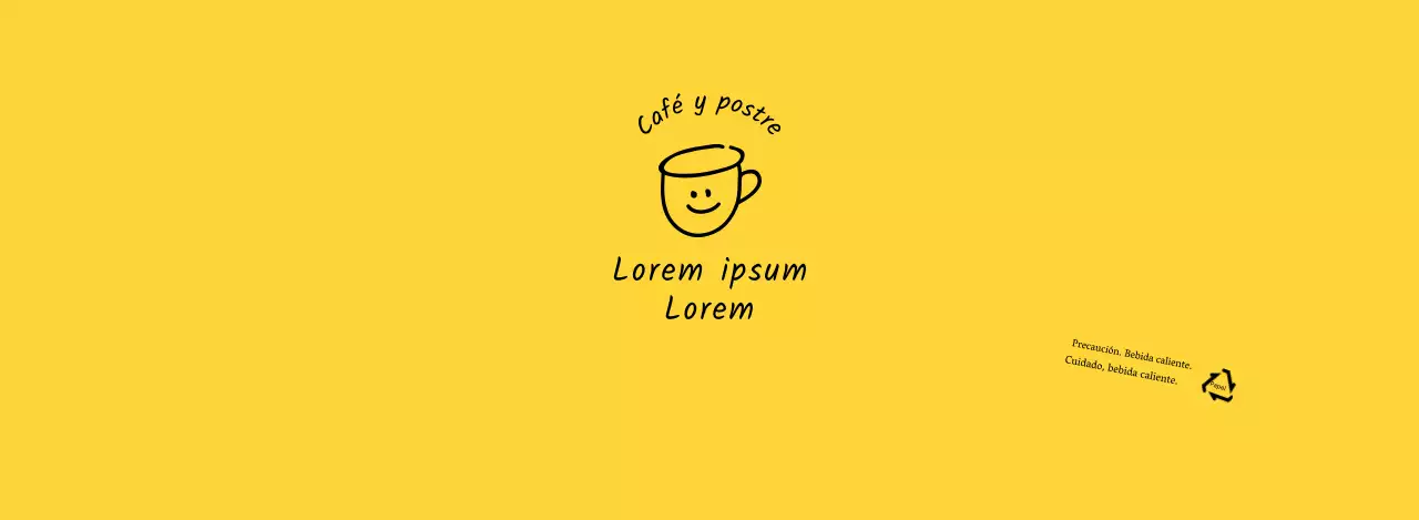 Ilustración dibujada a mano en blanco y amarillo