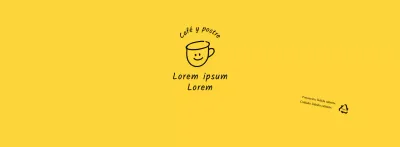 Ilustración dibujada a mano en blanco y amarillo