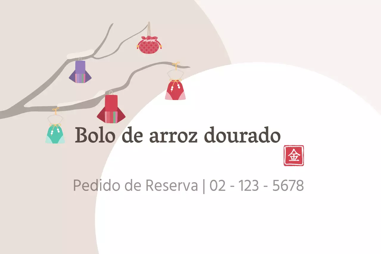 Bolo de arroz dourado