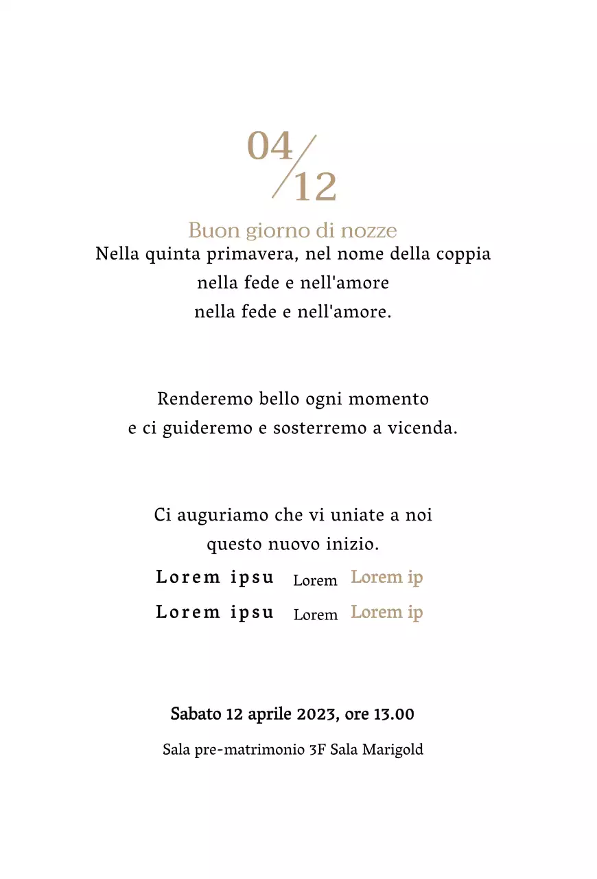 Invito di nozze con testo pulito e cornice ovale