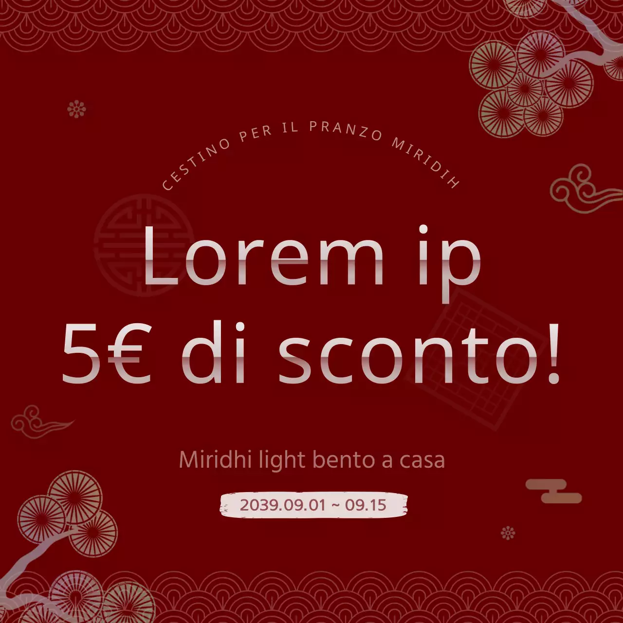 Sconto sulle tradizionali scatole bento coreane bianche e rosse
