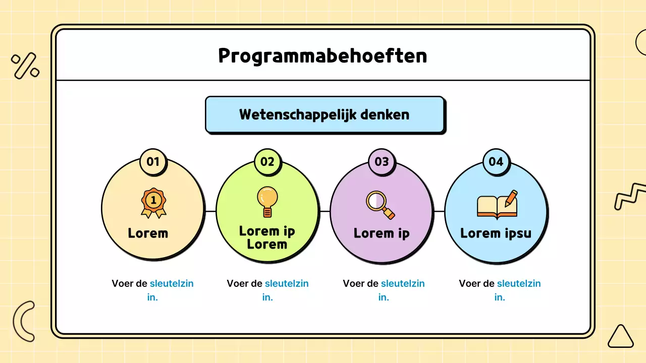 Schattig en kleurrijk wetenschapsillustratie lesplan voorstel