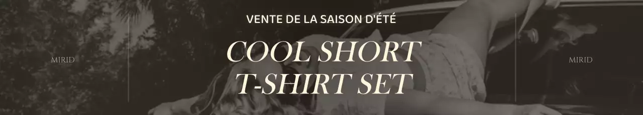 Un concept simple de vente en marron et jaune clair