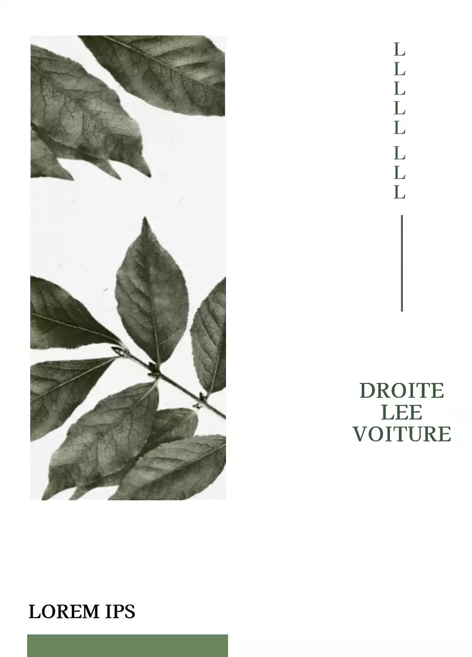 Dessin de thé traditionnel en vert et noir avec des photos de plantes et d'encre apaisantes