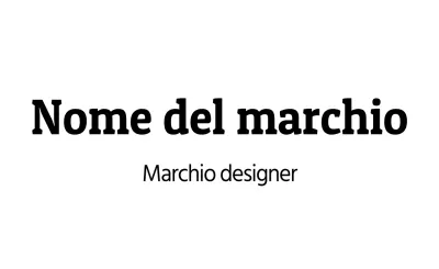 Bianco Nero Marchio semplice