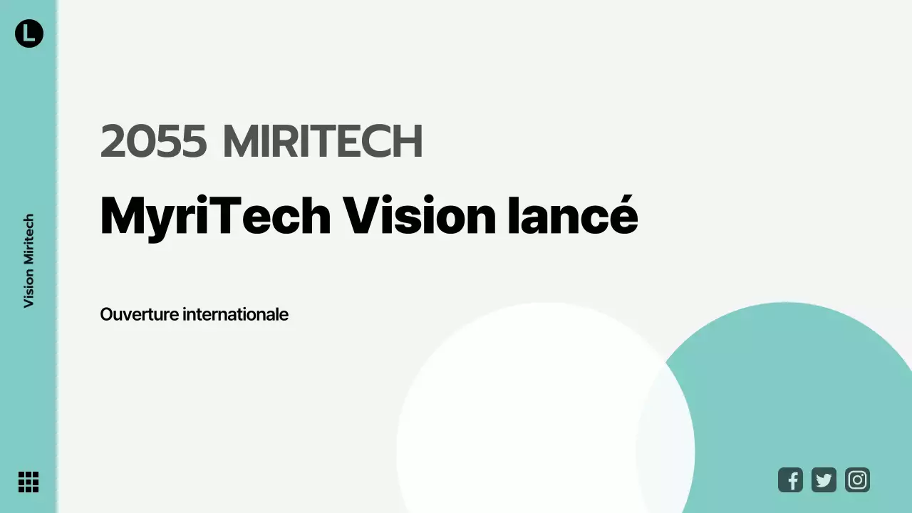 Thème moderne, gris et menthe, pour les documents d'entreprise, la déclaration de vision de l'entreprise, les célébrations et les présentations.