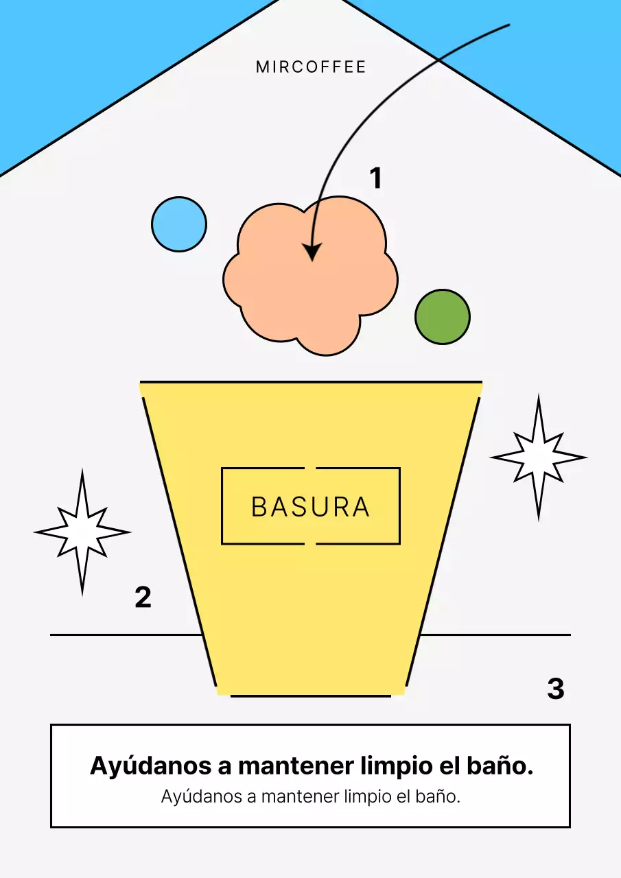Tire el papel higiénico azul y amarillo de las tiendas