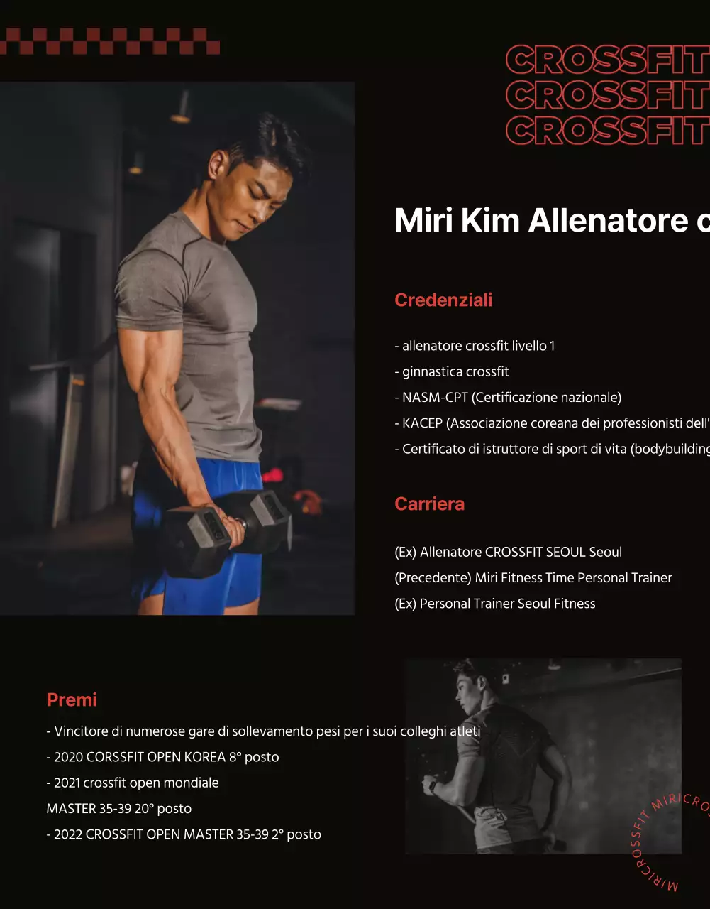Promuovere un evento crossfit di tendenza in palestra in arancione e nero