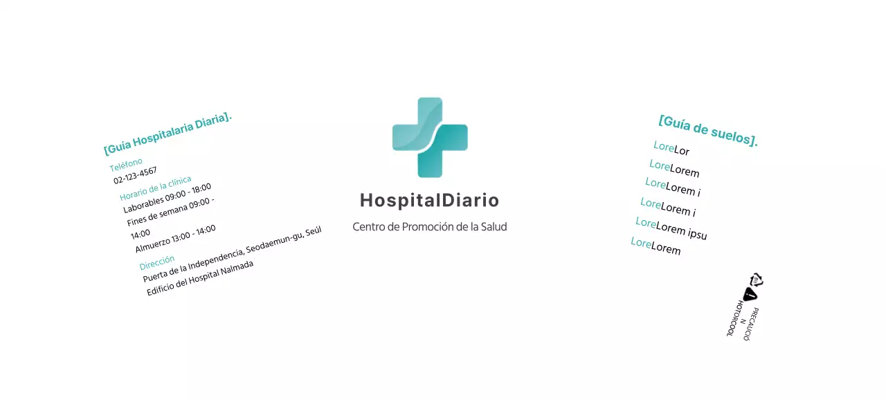 blanco azul logotipo simple hospital