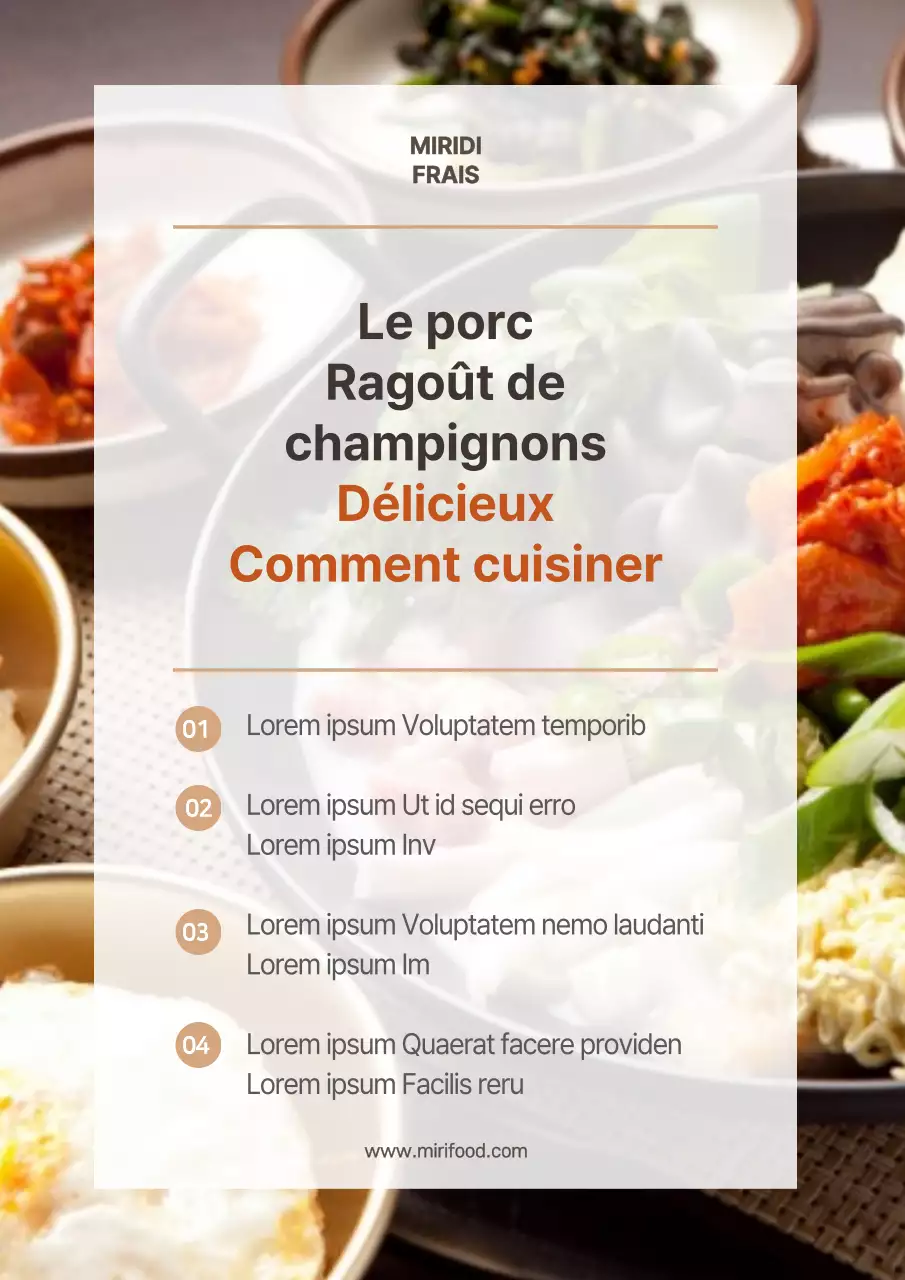 Poster d'une recette de ramen simple, photogénique et facile à suivre