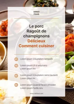 Poster d'une recette de ramen simple, photogénique et facile à suivre