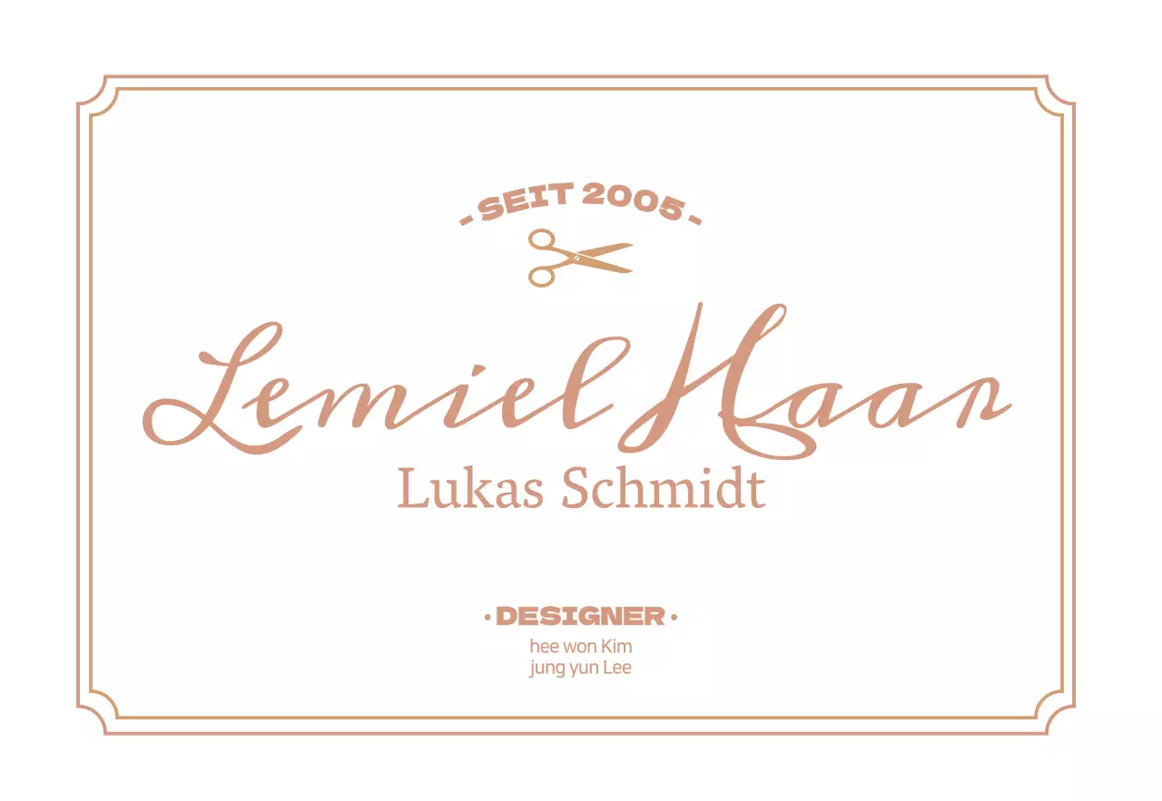 Weißes luxuriöses Friseurschild