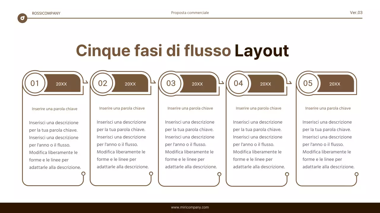 Semplice relazione di evidenziazione del testo in marrone e bianco