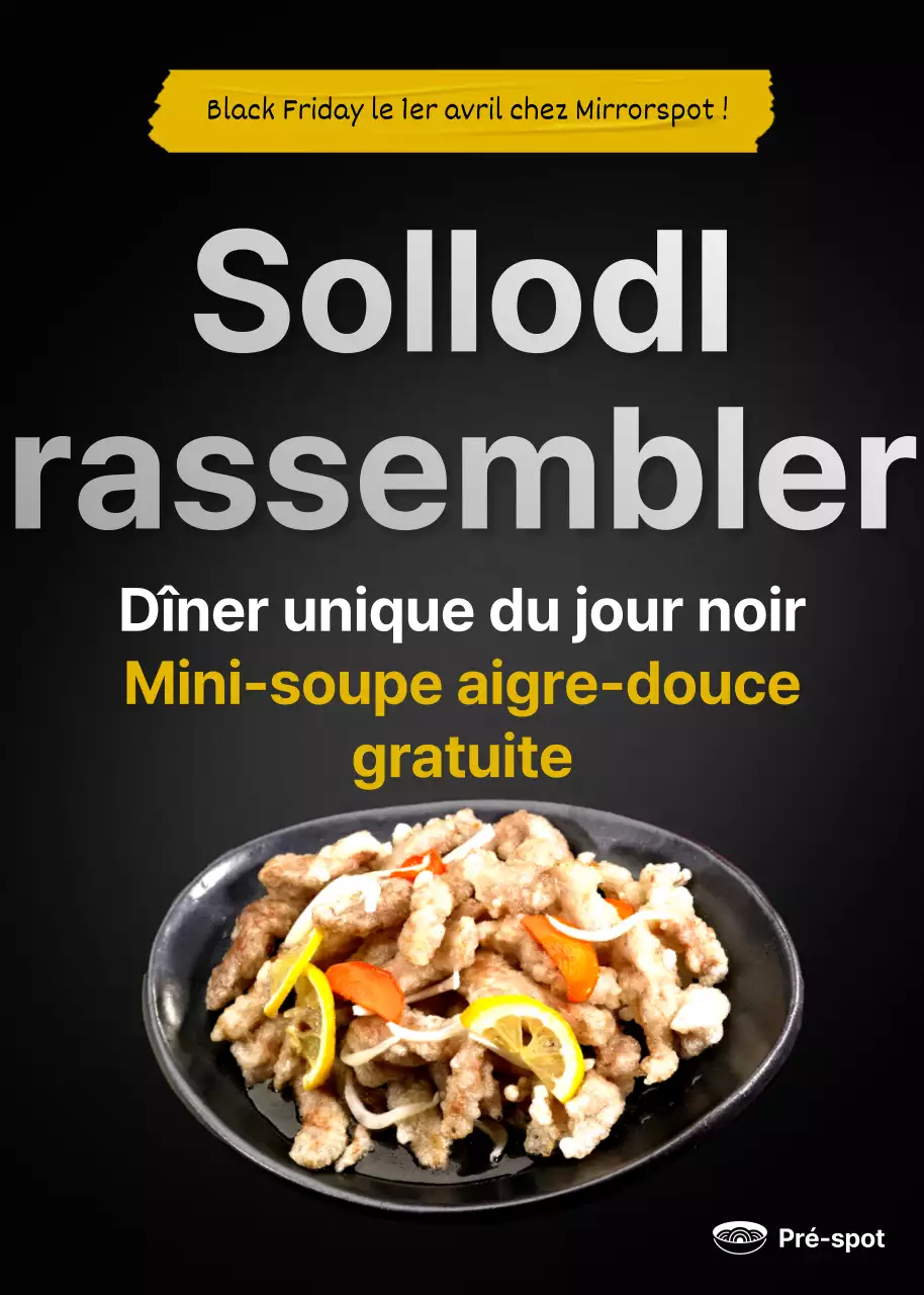 Black Day Chinese le 1er avril chez Black Concept