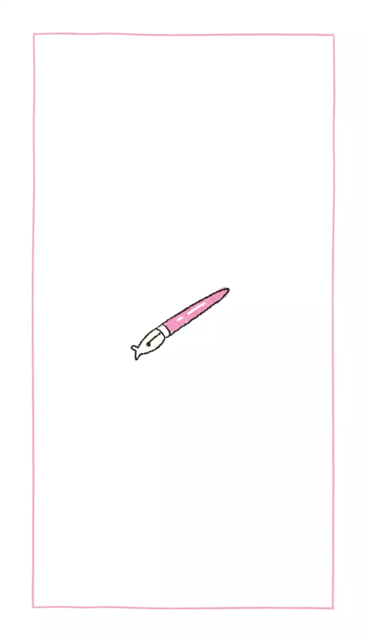 Illustrator met roze en paarse pastelkleurige portretillustraties van mensen en bedrijven