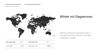 Einfache schwarz-weiße Weltkarte MAP Infografik