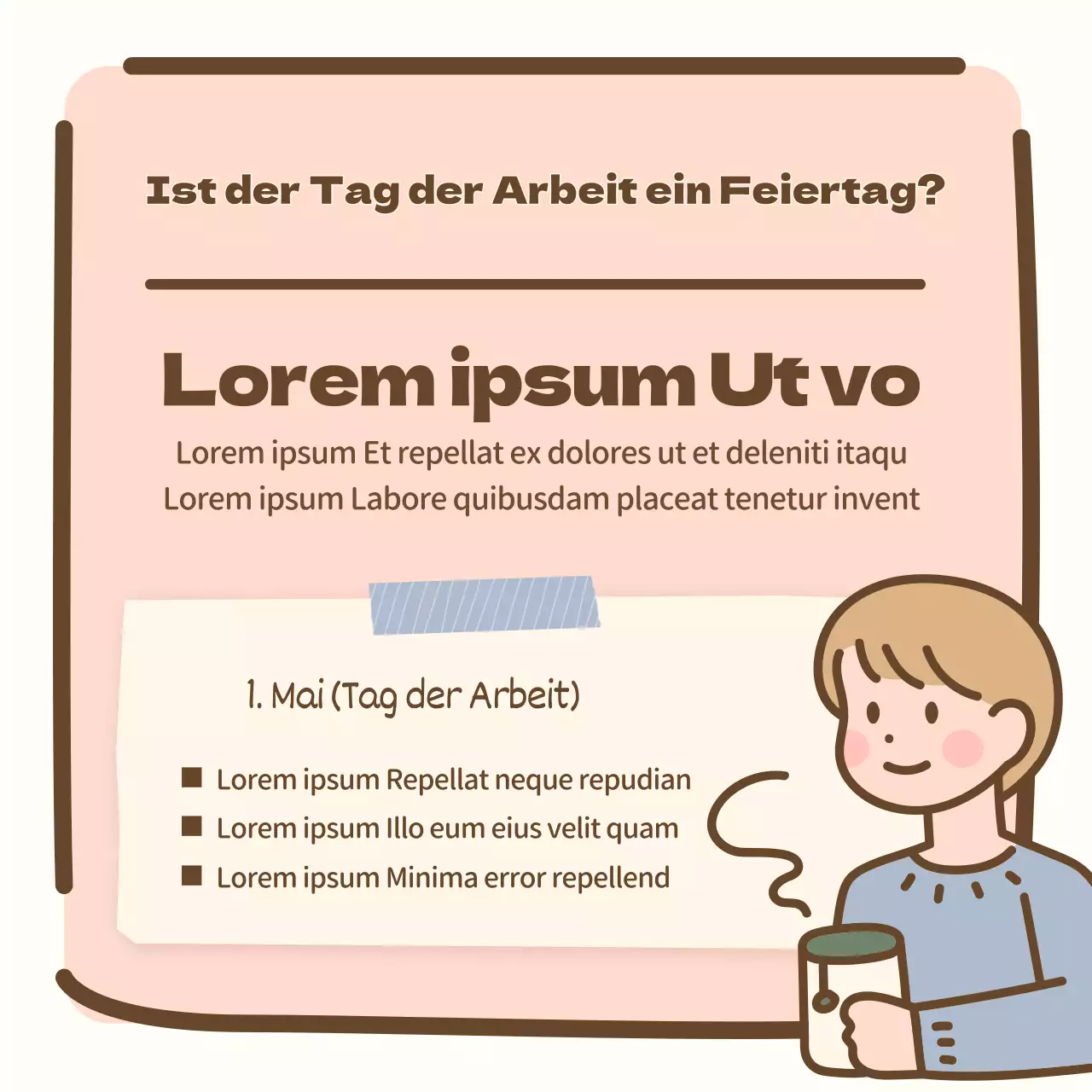 Hübsches und warmes Arbeiterurlaubswissen in Pastellfarben