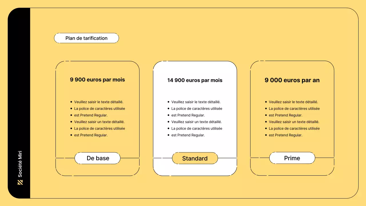 Illustration d'entreprise avec des lignes simples et la couleur jaune