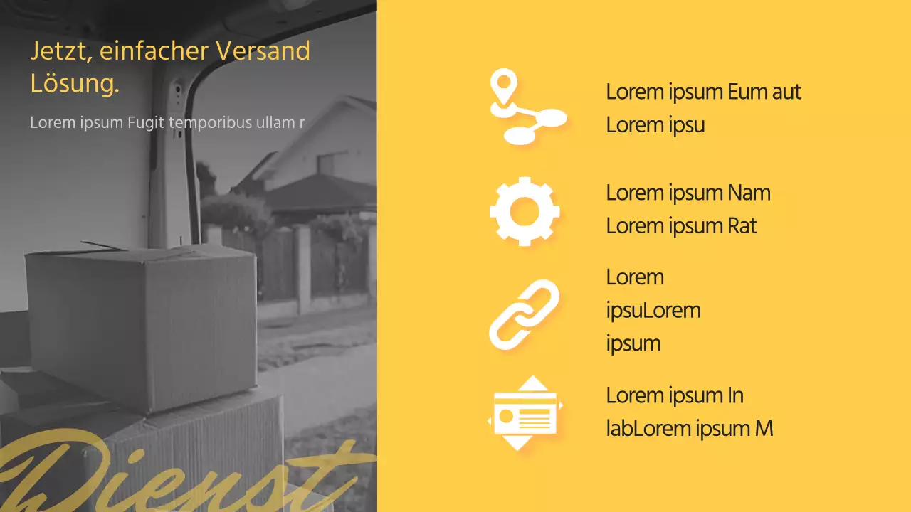 Einführung eines einfachen gelb-schwarzen Schnelldienstes