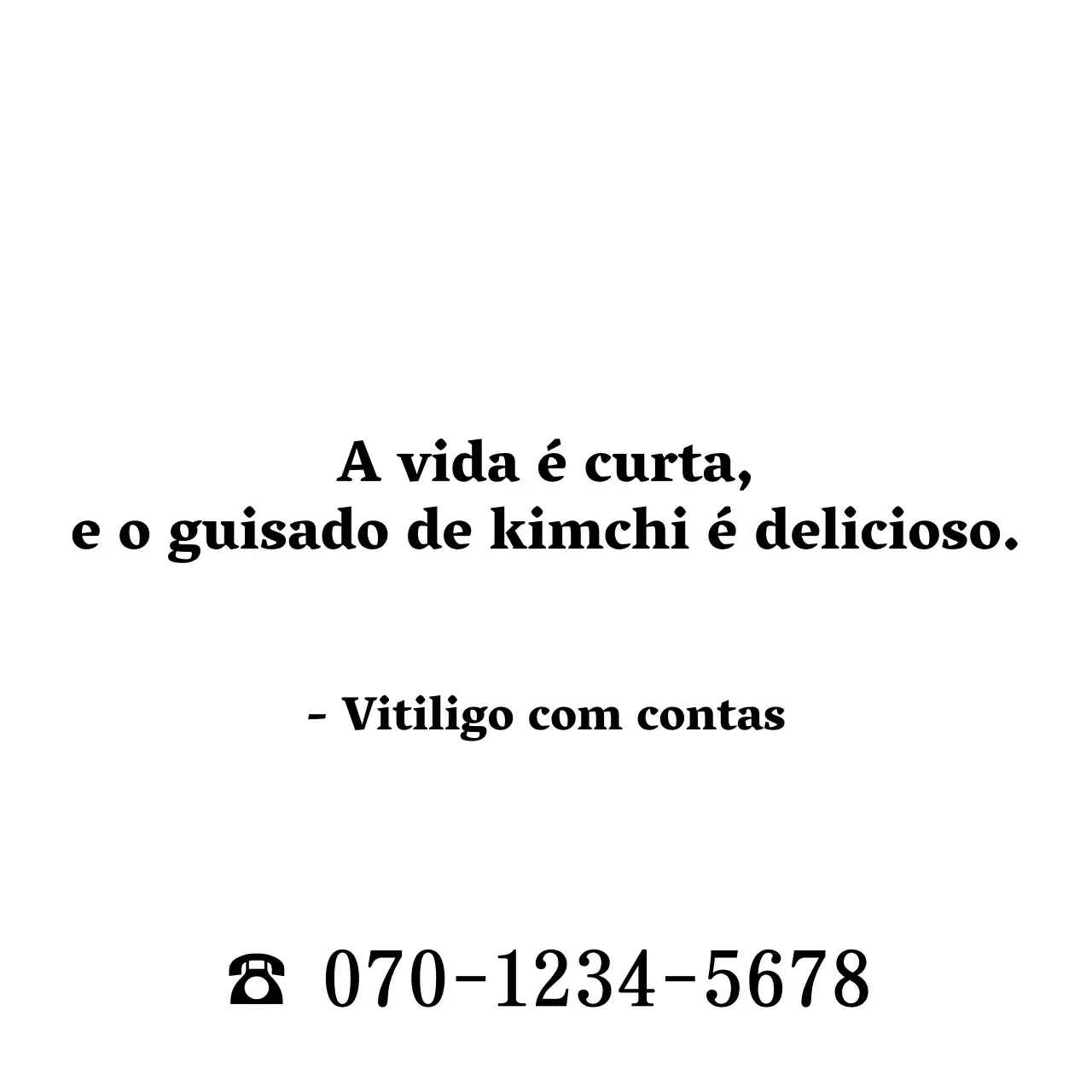 Estilo de texto simples, limpo e emocional para promover e informar a sua casa sobre o vitiligo
