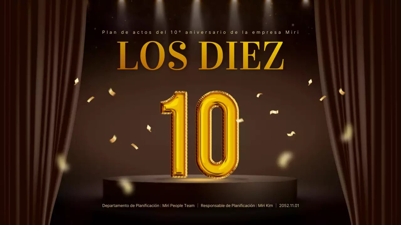 Plan de celebración del aniversario de Brown