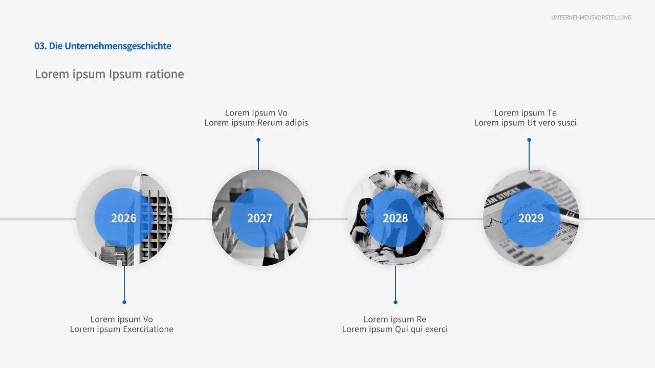Geschäftspräsentationen in Bewegung