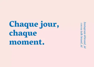 Étiquettes de marque rose-bleu