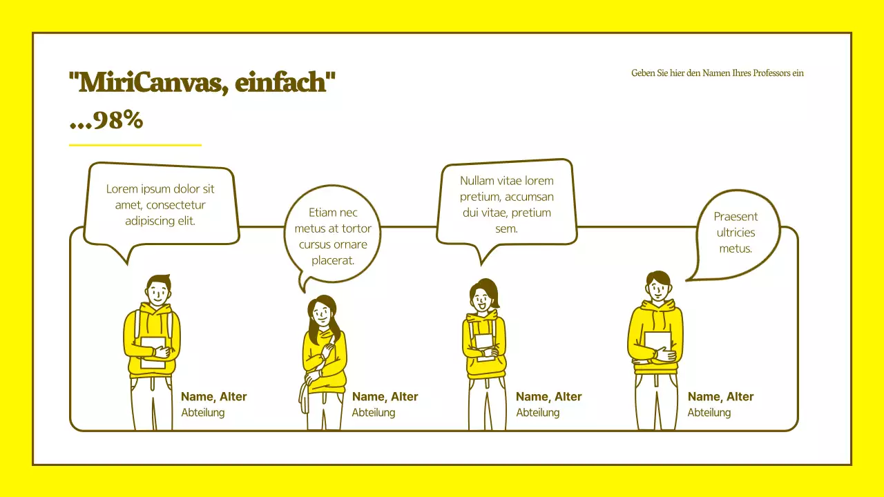 Sauberer Charakter Illustration Tutorial in gelb und braun