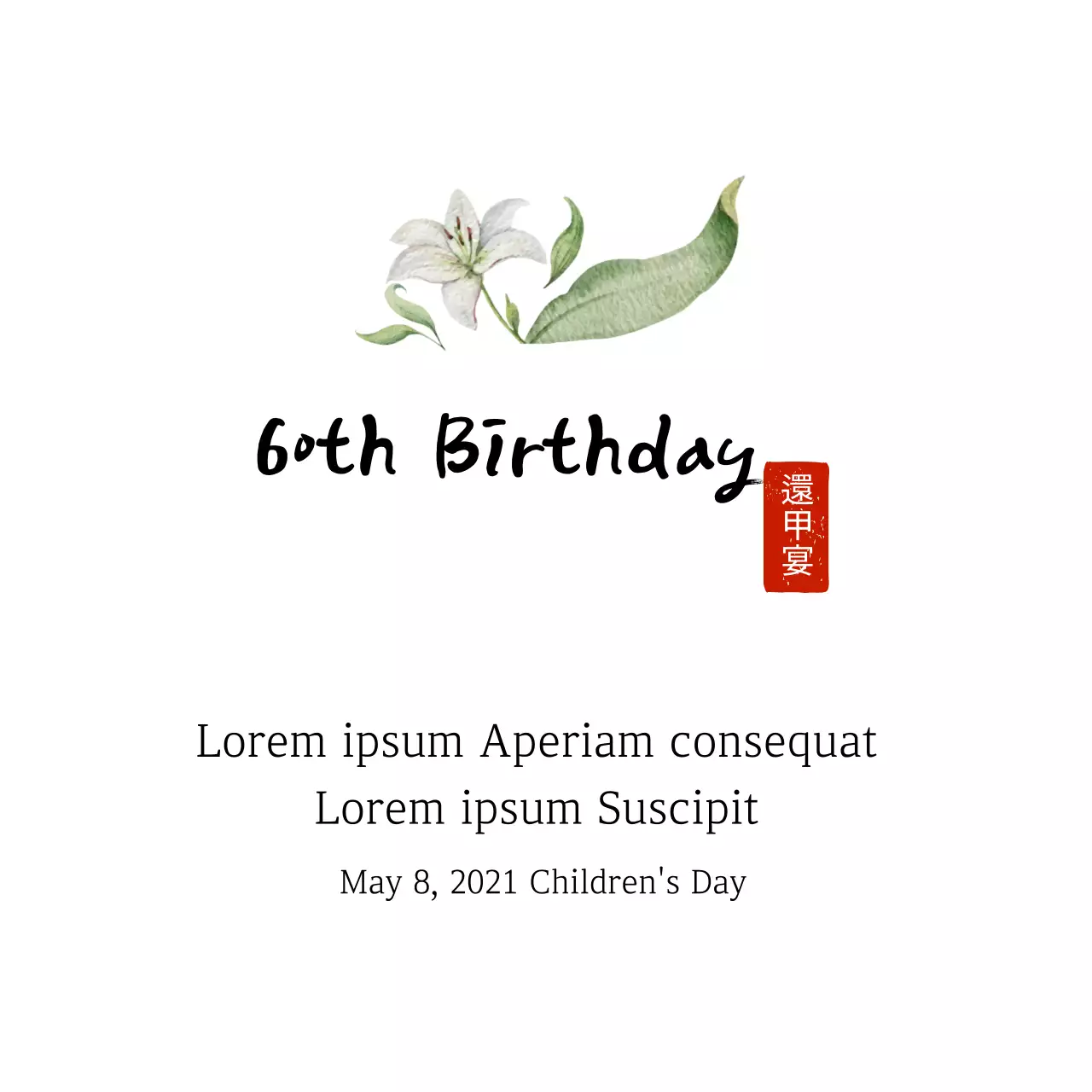 Nhãn cảm ơn đơn giản truyền thống với điểm nhấn là văn bản minh họa màu trắng