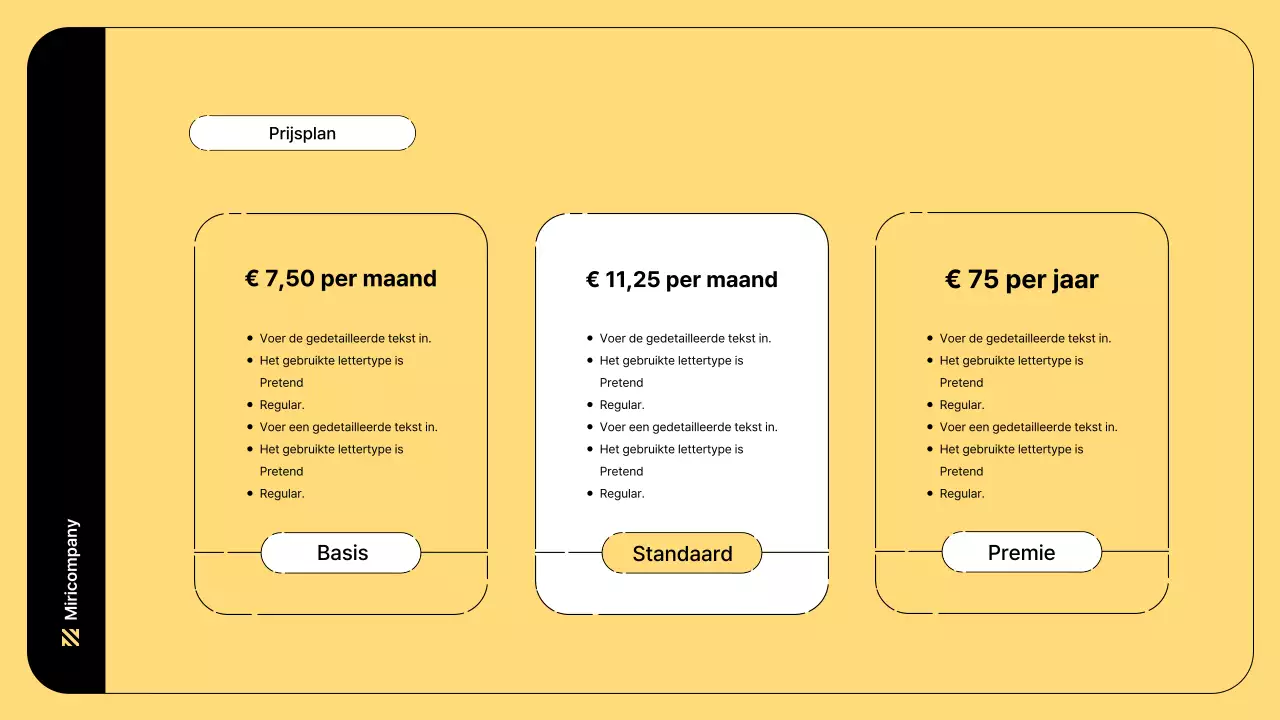 Zakelijke illustratie met eenvoudige lijnen en gele kleur