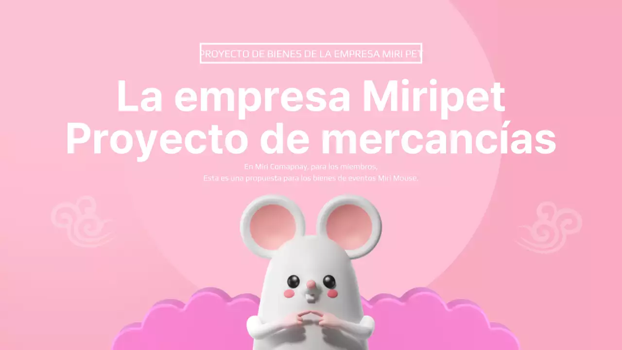 Presentación de mercancía en rosa y blanco