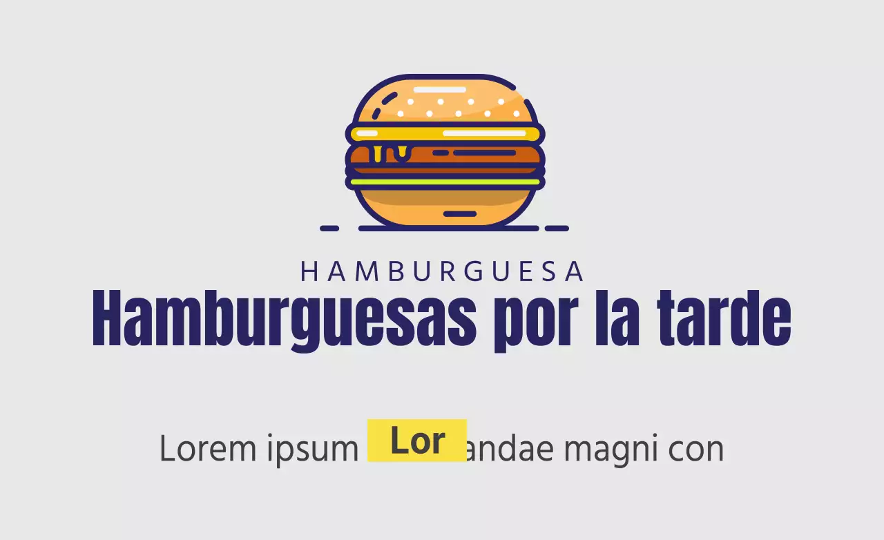 Hamburguesa de la tarde