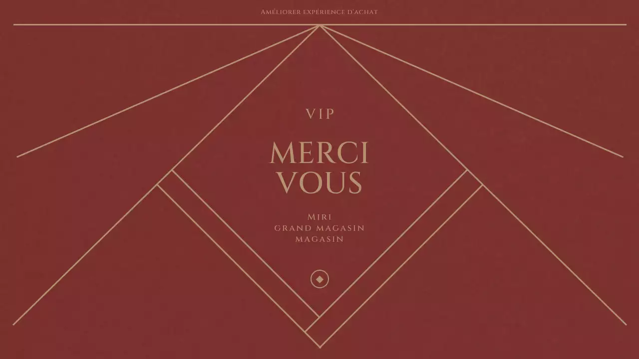 Un luxueux club VIP de grand magasin en rouge et bleu marine