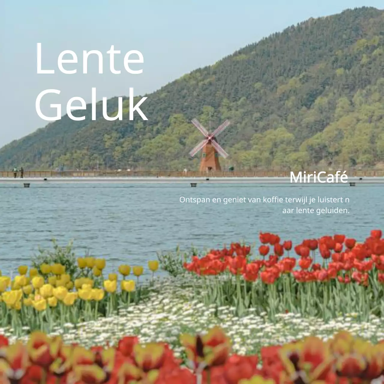 Emotioneel ontwerp met warme achtergrond en lenteconcept