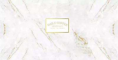 Marble pattern cafe paper cup design