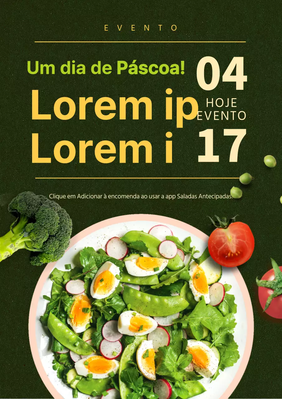 Saladas em azul Página do eventoEvento