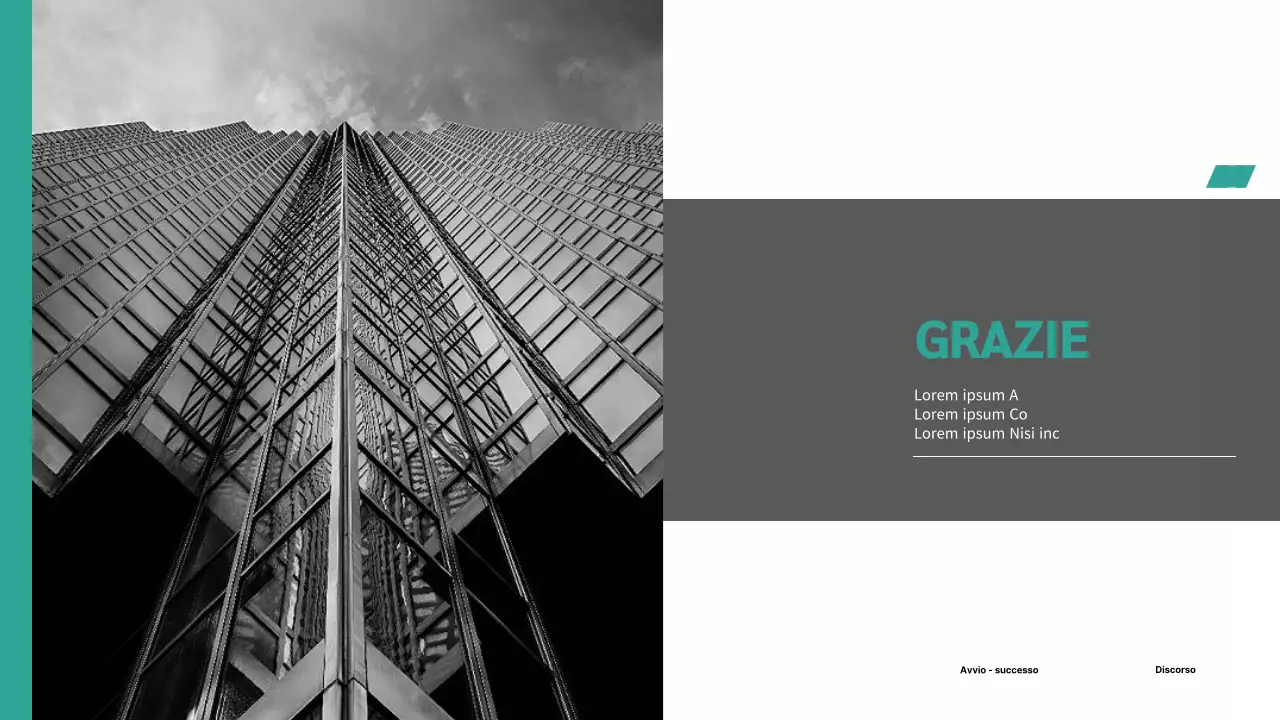 Proposta aziendale di marketing semplice e color menta